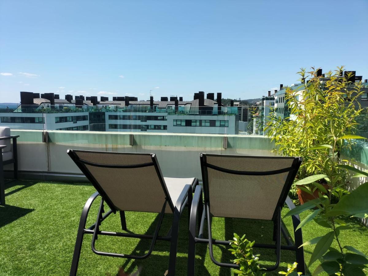 Apartamento Preciosa Habitacion Doble En Atico Con Terraza II Santiago de Compostela Exterior foto