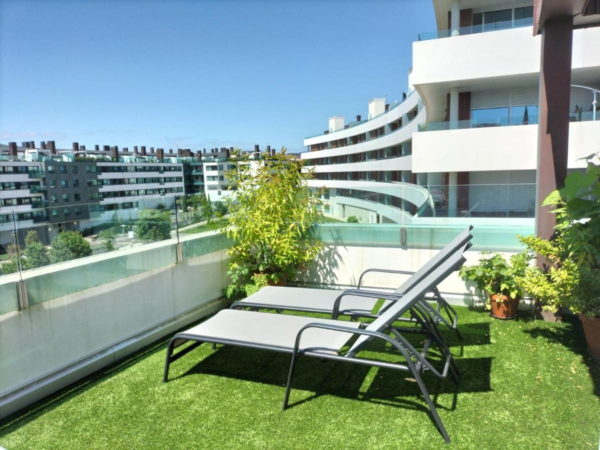 Apartamento Preciosa Habitacion Doble En Atico Con Terraza II Santiago de Compostela Exterior foto